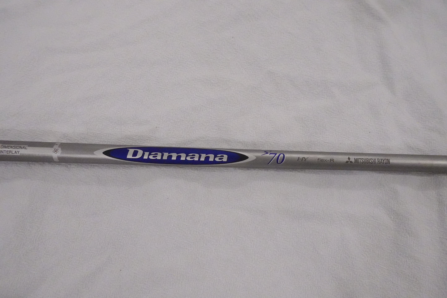 Mitsubishi Diamana S+ 70HY 3 Hybrid Shaft - Regular Flex - Titleist Hybrid Adapter