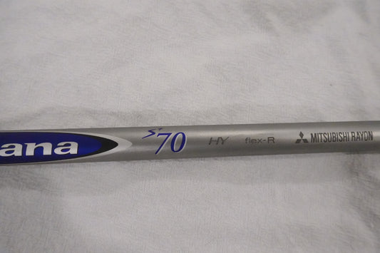 Mitsubishi Diamana S+ 70HY 3 Hybrid Shaft - Regular Flex - Titleist Hybrid Adapter